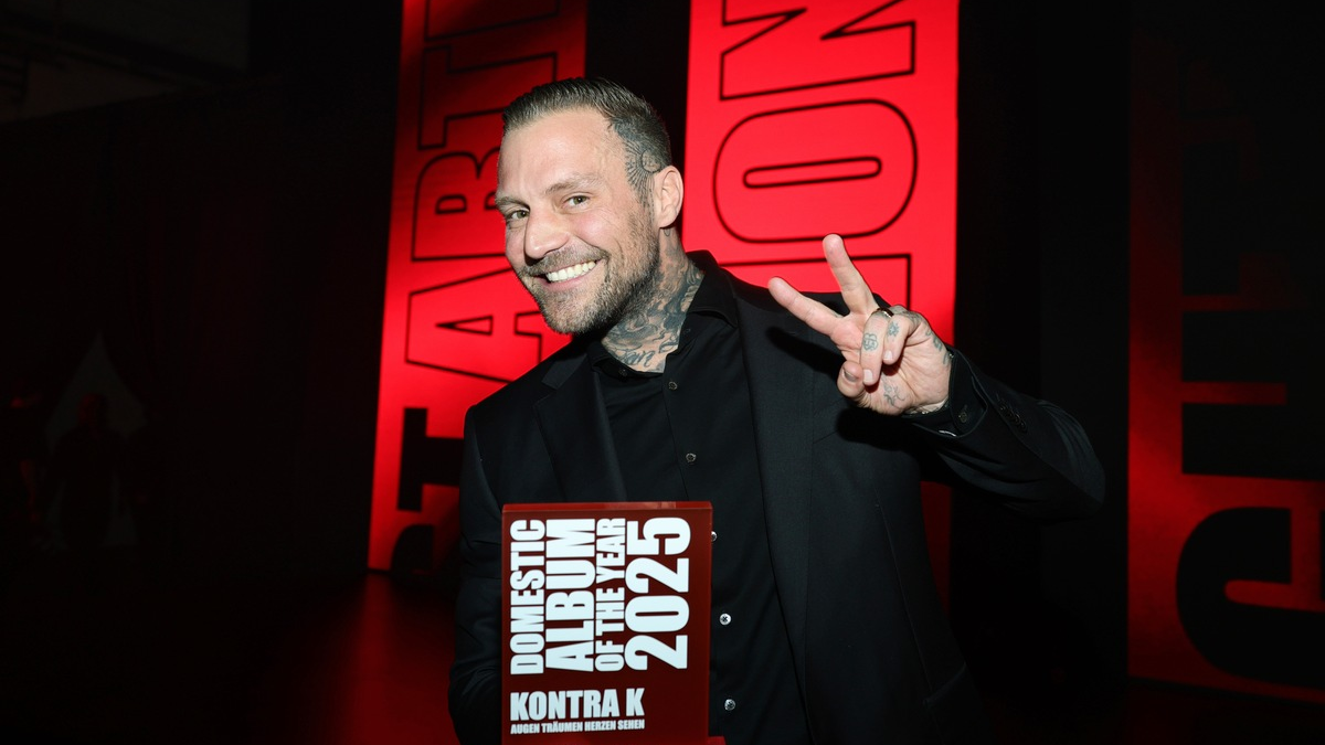 Artist Celebration Night: Kontra K, Oimara und Zartmann als erfolgreichste Künstler des Jahres ausgezeichnet - Foto: presseportal.de