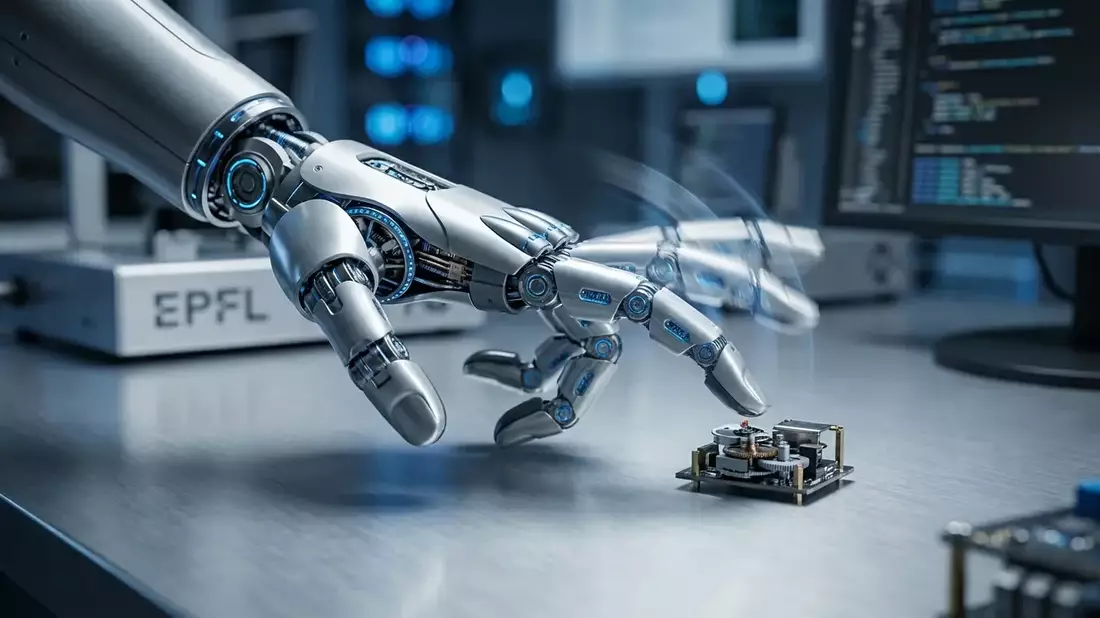 EPFL-Roboterhand löst sich ab und krabbelt autonom - Bild: über boerse-global.de