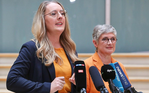 Katharina Dröge und Britta Haßelmann (Archiv) - Foto: via dts Nachrichtenagentur