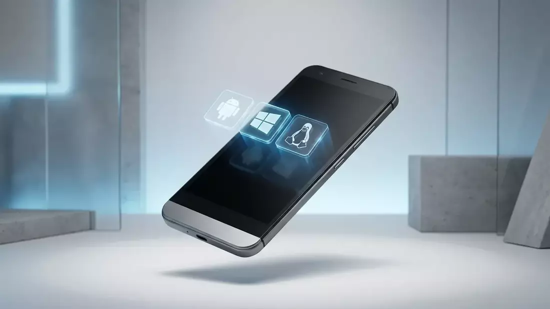 Nexphone: Ein Smartphone lädt Android, Windows und Linux - Bild: über boerse-global.de