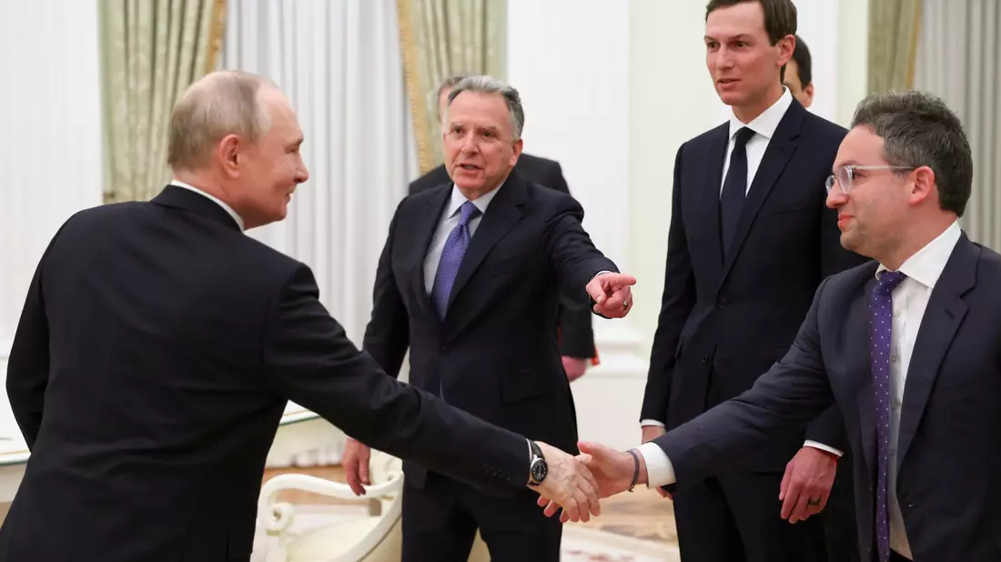 In der Nacht wurde der US-Sondergesandte Witkoff von Kremlchef Putin empfangen.  - Bild: Alexander Kazakov/Pool Sputnik Kremlin/AP/dpa