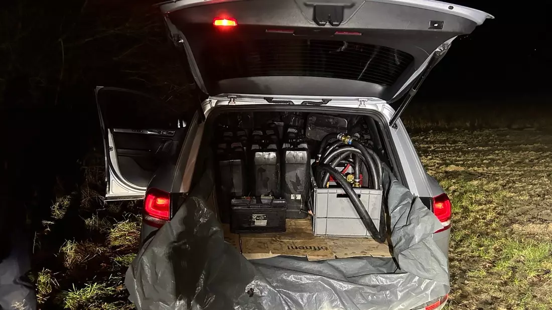POL-PIWFB: Dieseldiebstahl - Täter auf frischer Tat gefasst - Bild: presseportal.de