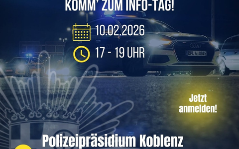 POL-PDKO: Dein Weg zur Polizei mit mittlerer Reife oder Abitur Dienstag, 10.02.2026 von 17:00 bis 19:00 Uhr - Foto: presseportal.de