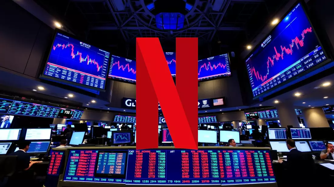 Netflix enfrenta un futuro incierto tras resultados mixtos y una megafusión Illustration mit AI erstellt übermittelt durch boerse-global.de