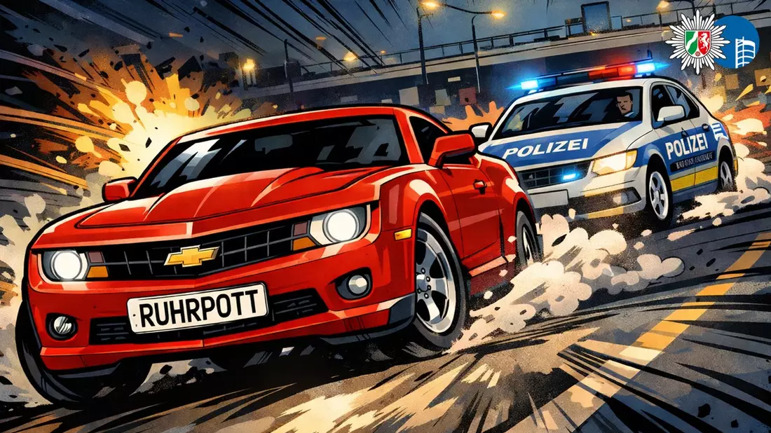 POL-OB: Polizeiflucht mit RUHRPOTT-Kennzeichen - Kein Führerschein, Fahrer unter Drogen - Bild: presseportal.de