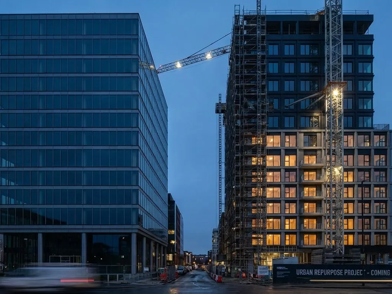 Büro-Leerstand: Umnutzung soll Wohnungsnot lindern - Foto: über boerse-global.de