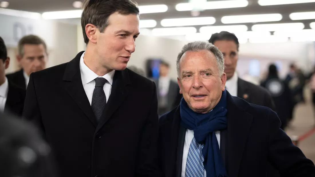 Jared Kushner und Steve Witkoff sind Trumps Chefunterhändler für alle Krisen. (Archivbild) - Bild: Gian Ehrenzeller/KEYSTONE/dpa