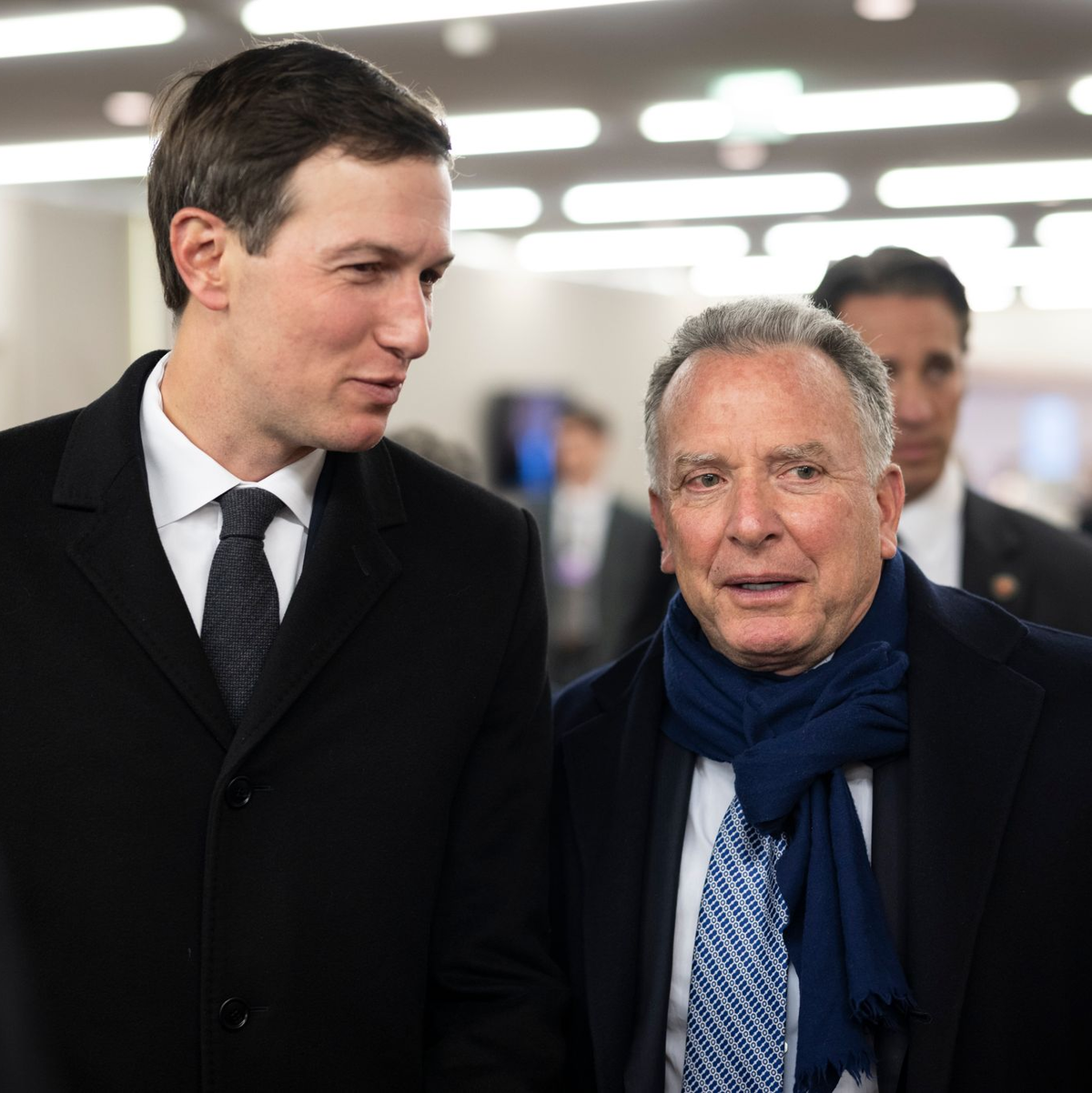 Jared Kushner und Steve Witkoff sind Trumps Chefunterhändler für alle Krisen. (Archivbild) - Foto: Gian Ehrenzeller/KEYSTONE/dpa