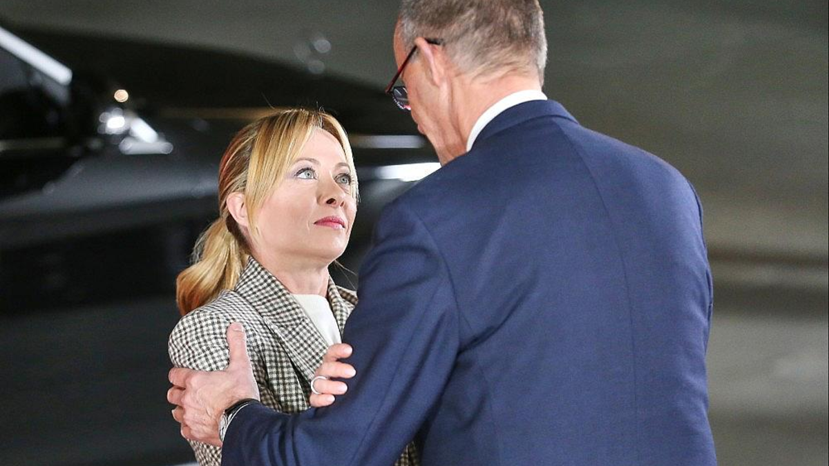 Giorgia Meloni und Friedrich Merz (Archiv) - Foto: via dts Nachrichtenagentur