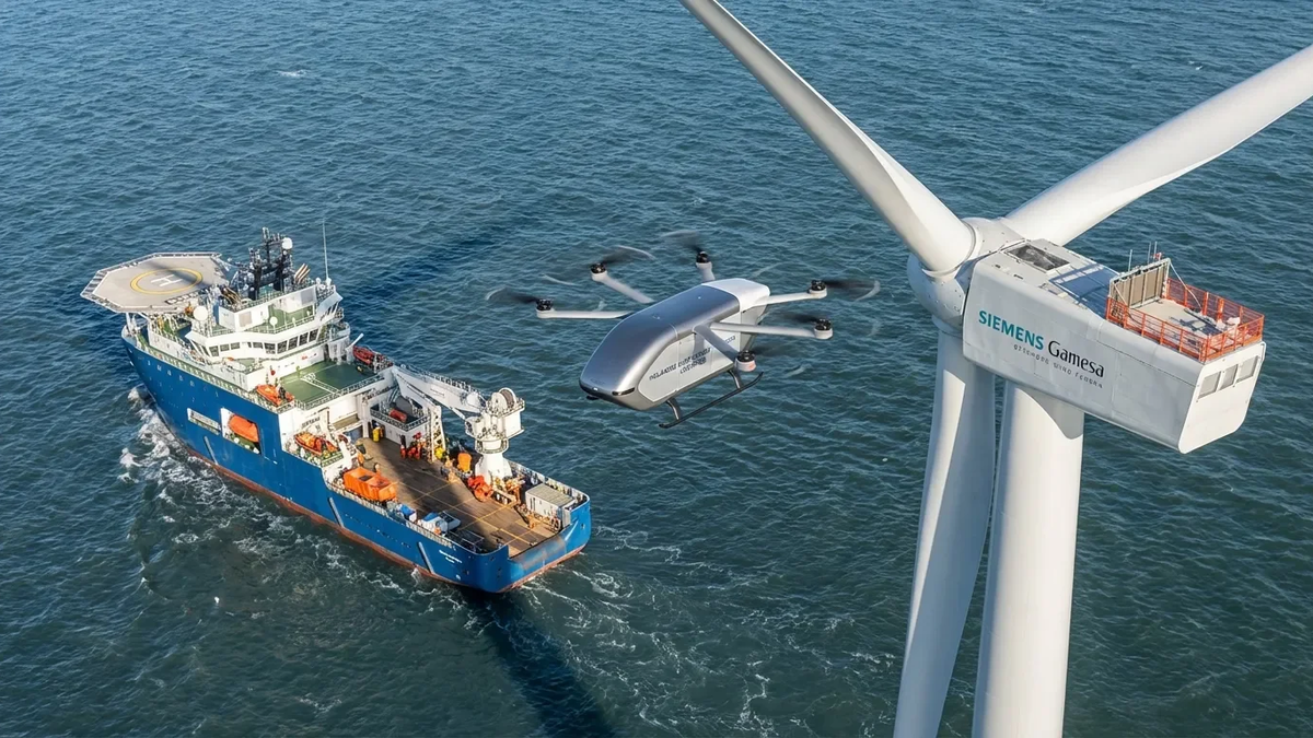 Ampelmann und Siemens Gamesa testen Drohnen für Offshore-Wartung - Foto: über boerse-global.de