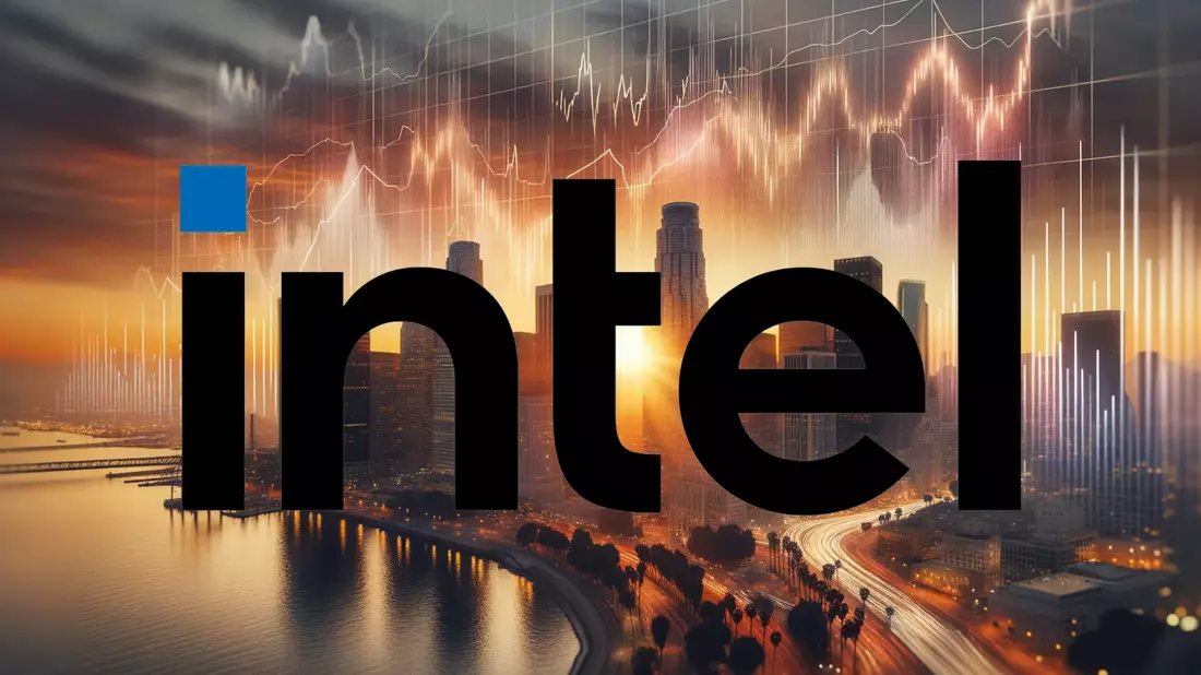 Intel Shares Plunge on Bleak Forecast, Erasing Billions in Market Value Illustration mit AI erstellt übermittelt durch boerse-global.de