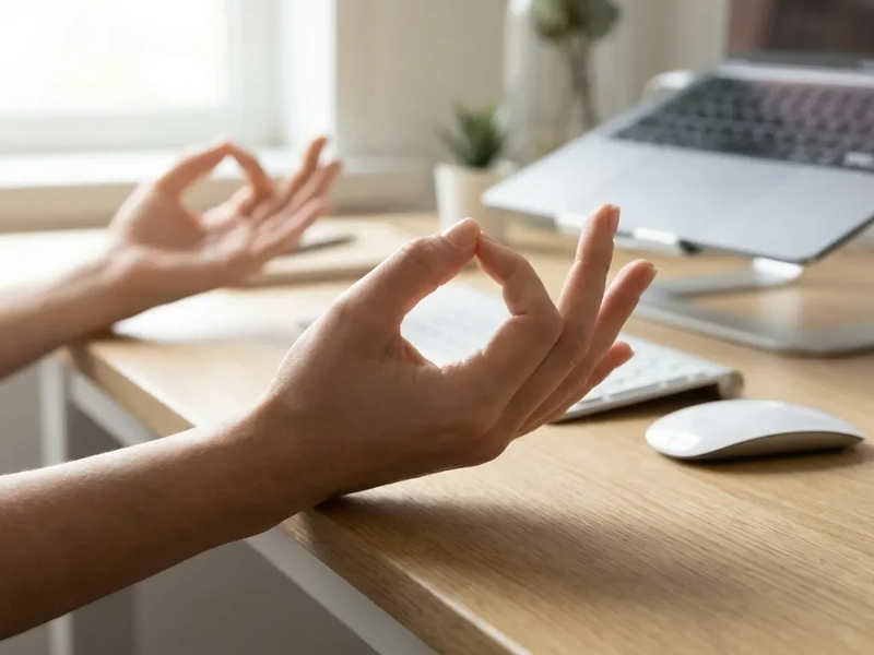 Finger-Yoga: Mudras werden zum Anti-Stress-Tool im Büro - Foto: über boerse-global.de