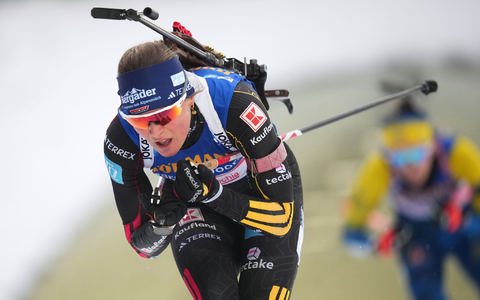 Marlene Fichtner knüpfte an ihre Leistung aus dem Einzel an. - Foto: Petr David Josek/AP/dpa