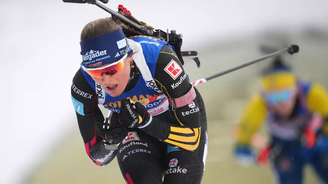 Marlene Fichtner knüpfte an ihre Leistung aus dem Einzel an. - Bild: Petr David Josek/AP/dpa