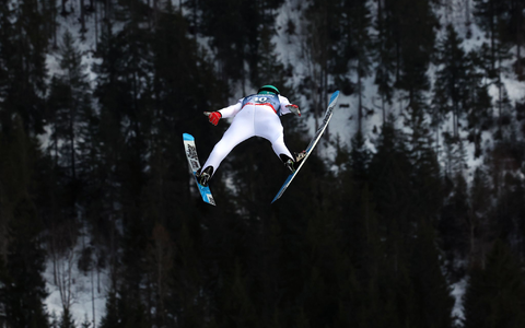 Nicht zu schlagen: Domen Prevc. - Foto: Karl-Josef Hildenbrand/dpa