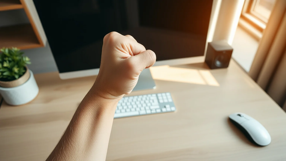 Fingerfaust: Einfache Übung schützt vor Büro-Krankheiten - Foto: über boerse-global.de