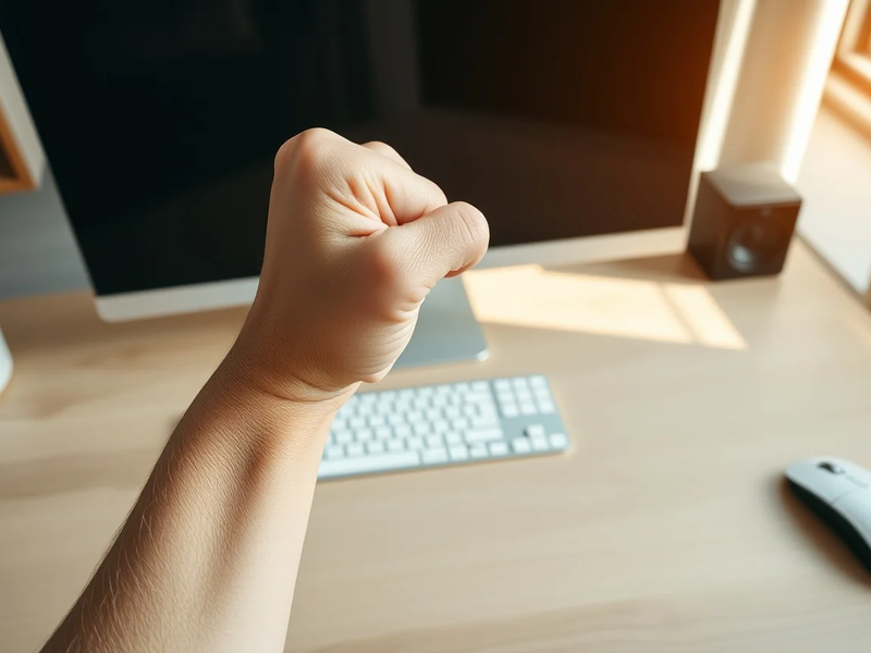 Fingerfaust: Einfache Übung schützt vor Büro-Krankheiten - Foto: über boerse-global.de