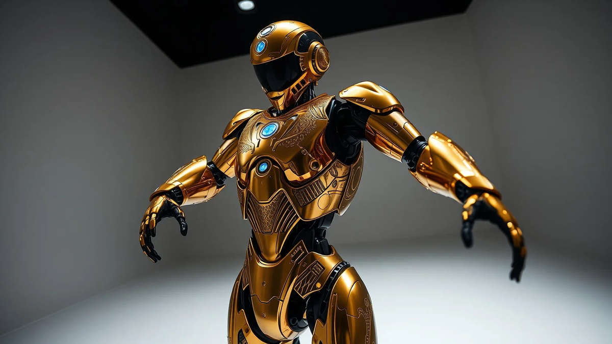 Caviar Aladdin: Luxus-Roboter als goldverziertes Kunstobjekt - Foto: über boerse-global.de