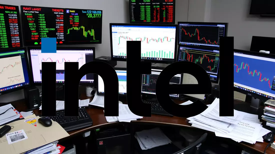Intel Shares Plunge on Bleak Earnings Forecast Illustration mit AI erstellt übermittelt durch boerse-global.de