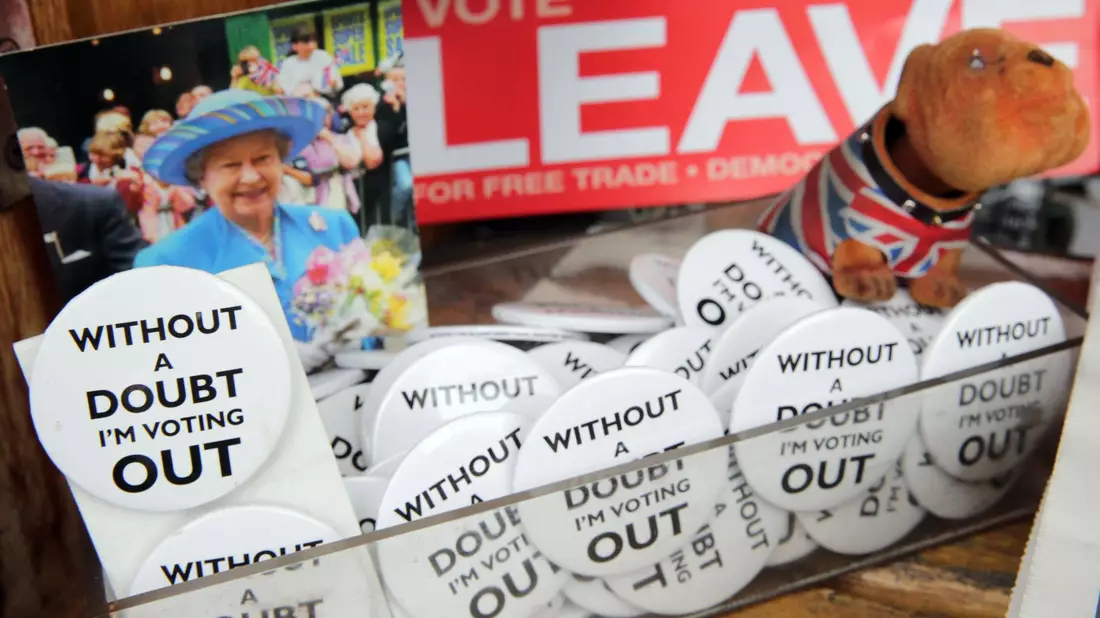 Fast zehn Jahre ist es her, dass die Briten in einem Referendum mit knapper Mehrheit für den EU-Austritt ihres Landes stimmten. (Archivbild) - Bild: picture alliance / dpa