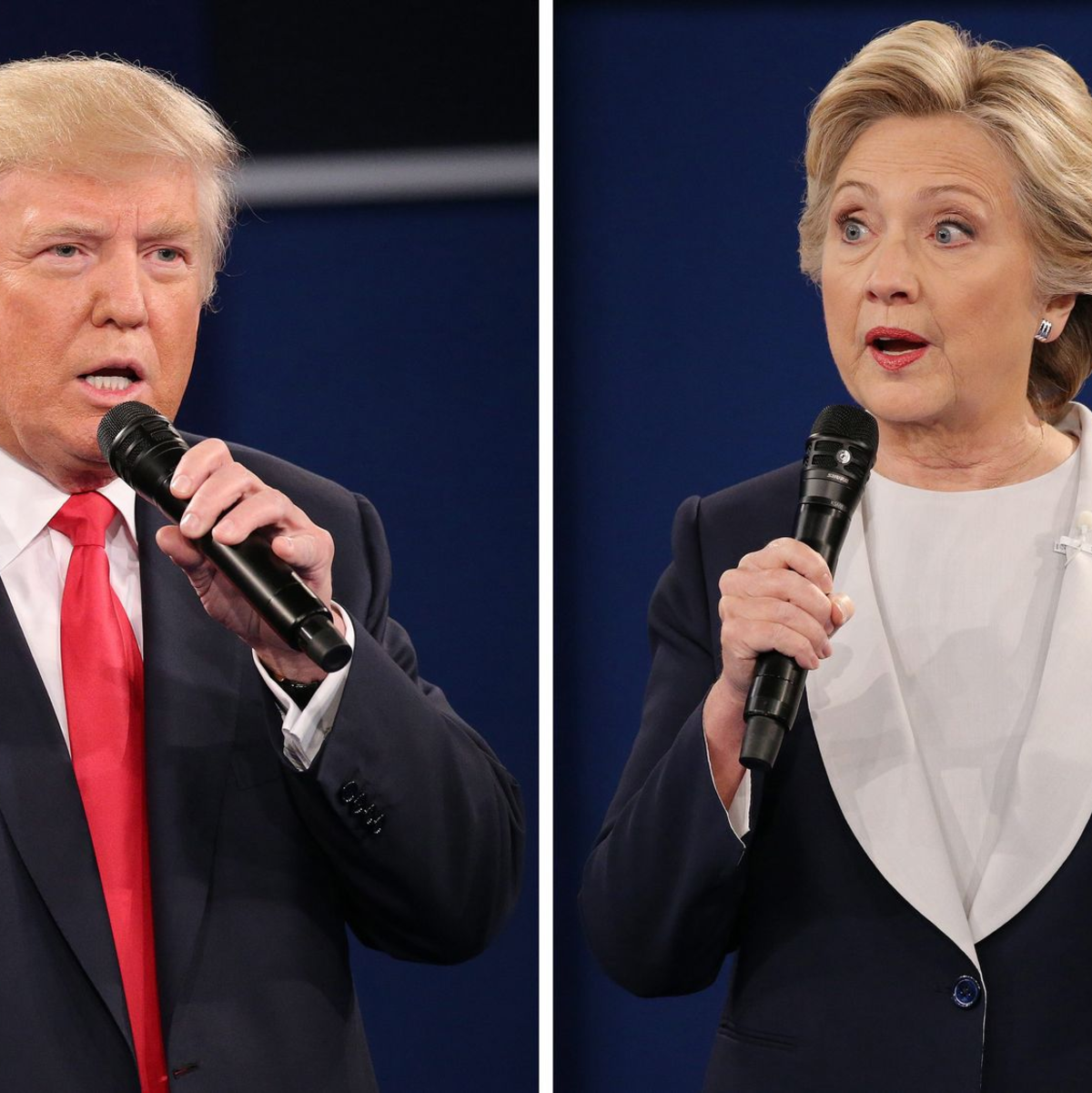 Donald Trump wurde 2016 zum ersten Mal zum US-Präsidenten gewählt - und setzte sich damals gegen Hillary Clinton durch. (Archivbild) - Foto: Gary He/EPA/dpa