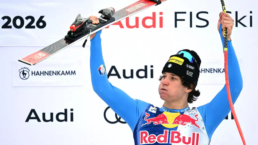 Giovanni Franzoni ist der Shootingstar im alpinen Ski-Weltcup. - Bild: Barbara Gindl/APA/dpa
