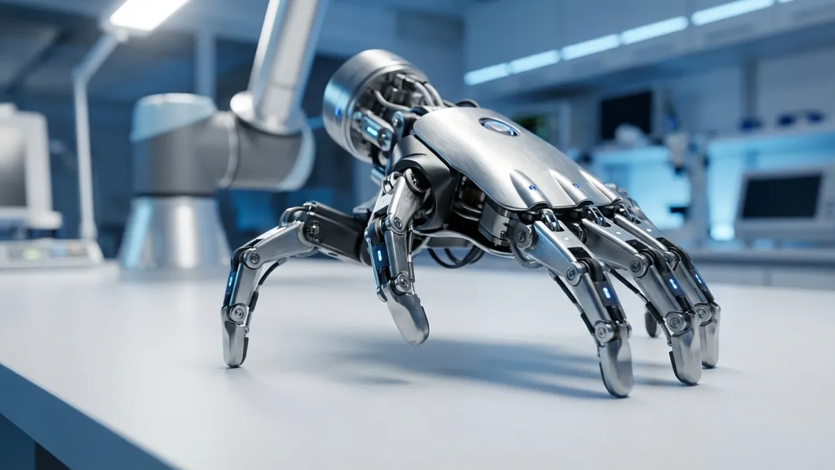 EPFL-Roboterhand löst sich vom Arm und krabbelt eigenständig - Foto: über boerse-global.de