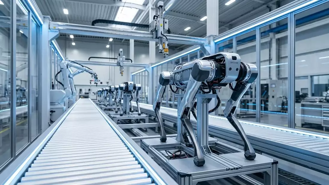 Unitree liefert tausende Roboter und erobert Luxusmarkt - Bild: über boerse-global.de