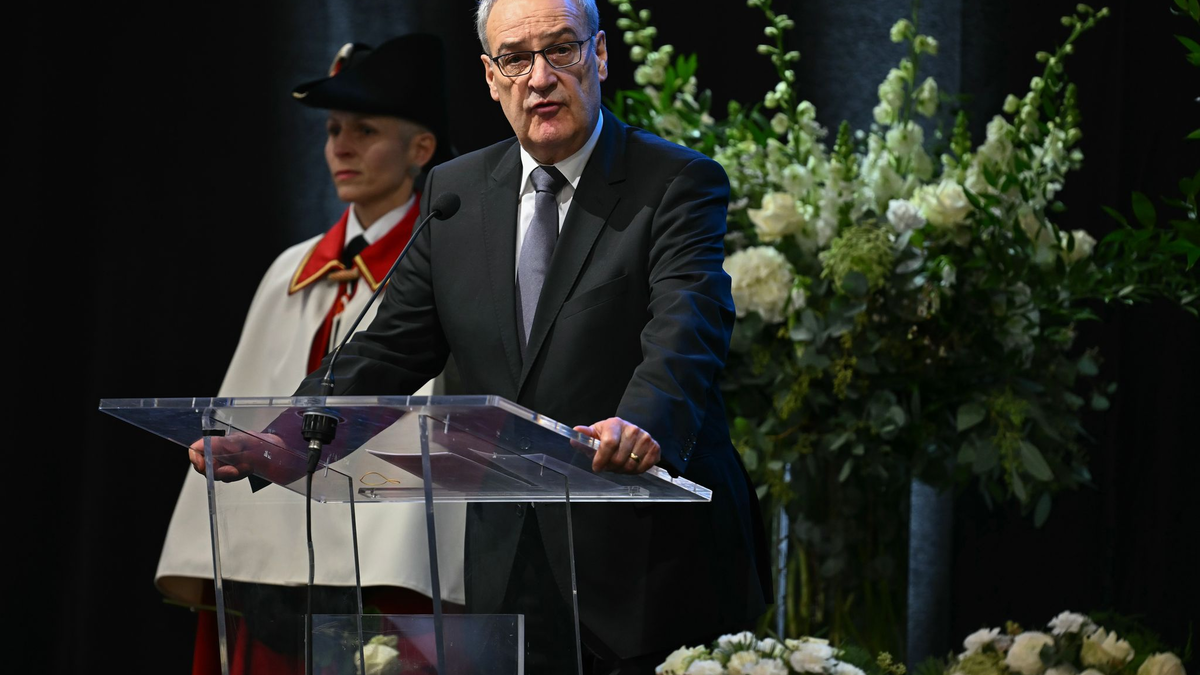 Der Schweizer Bundespräsident betont, es sei nicht Aufgabe der Politik, in das Justizsystem einzugreifen. - Foto: Fabrice Coffrini/AFP POOL/KEYSTONE/dpa