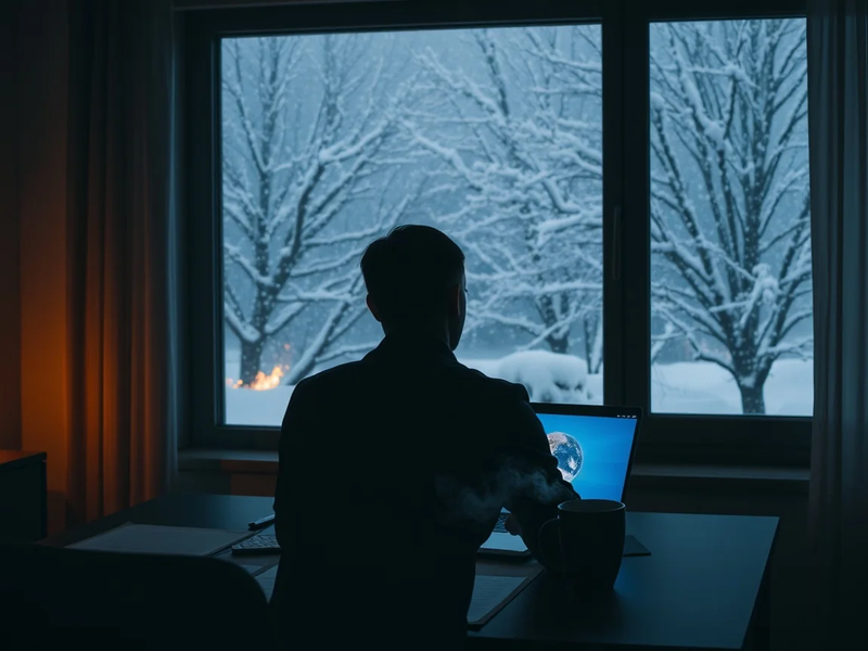 Wintersturm testet die Grenzen der digitalen Arbeit - Foto: über boerse-global.de