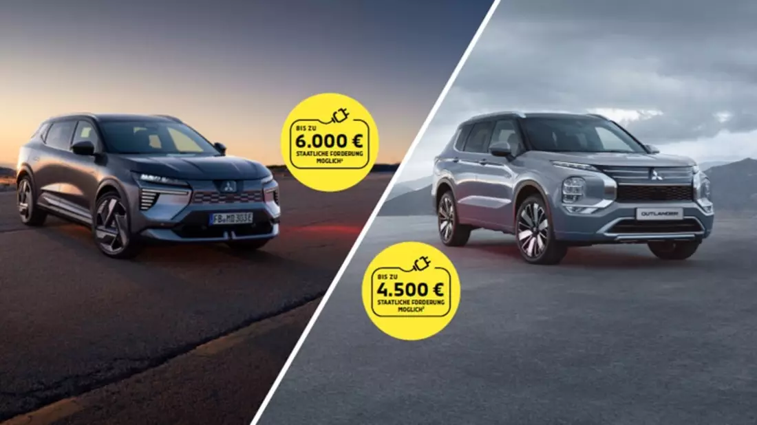 E-Auto-Förderung 2026: Mitsubishi Eclipse Cross und Outlander profitieren vom neuen Förderprogramm zur Elektromobilität - Bild: presseportal.de