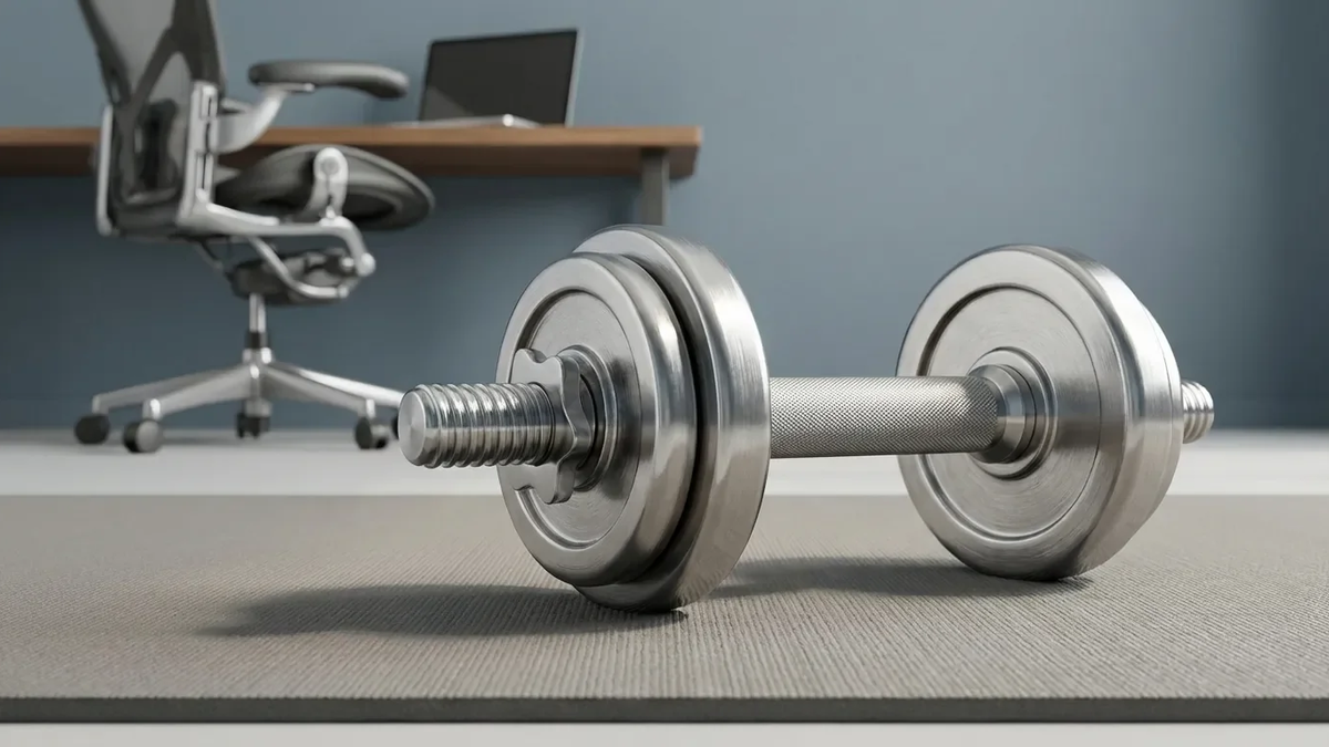 Kurzhantel-Rudern: Die Geheimwaffe gegen den Büro-Rücken - Foto: über boerse-global.de