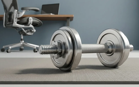 Kurzhantel-Rudern: Die Geheimwaffe gegen den Büro-Rücken - Foto: über boerse-global.de