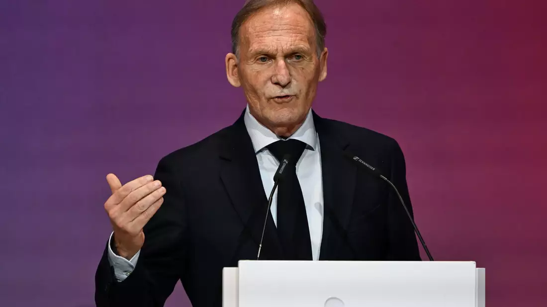 Ligapräsident Hans-Joachim Watzke: mahnende Worte beim DFL-Neujahrsempfang. - Bild: Florian Wiegand/dpa