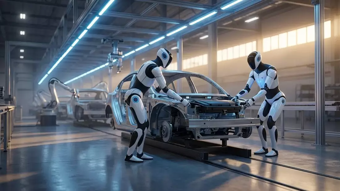 Tesla setzt erstmals humanoide Roboter in Fabriken ein - Bild: über boerse-global.de