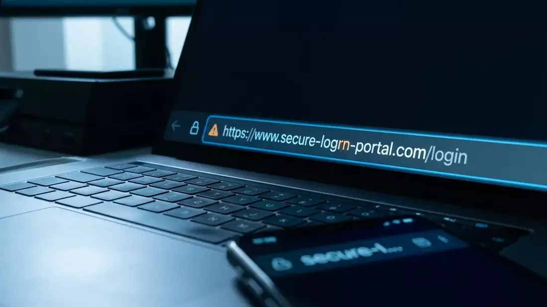 Phishing-Welle nutzt „rn“ statt „m“ in Webadressen - Bild: über boerse-global.de