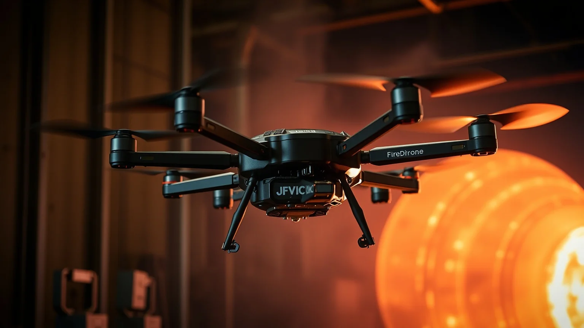 FireDrone: Schweizer Roboter-Drohne dringt ins Feuer ein - Foto: über boerse-global.de