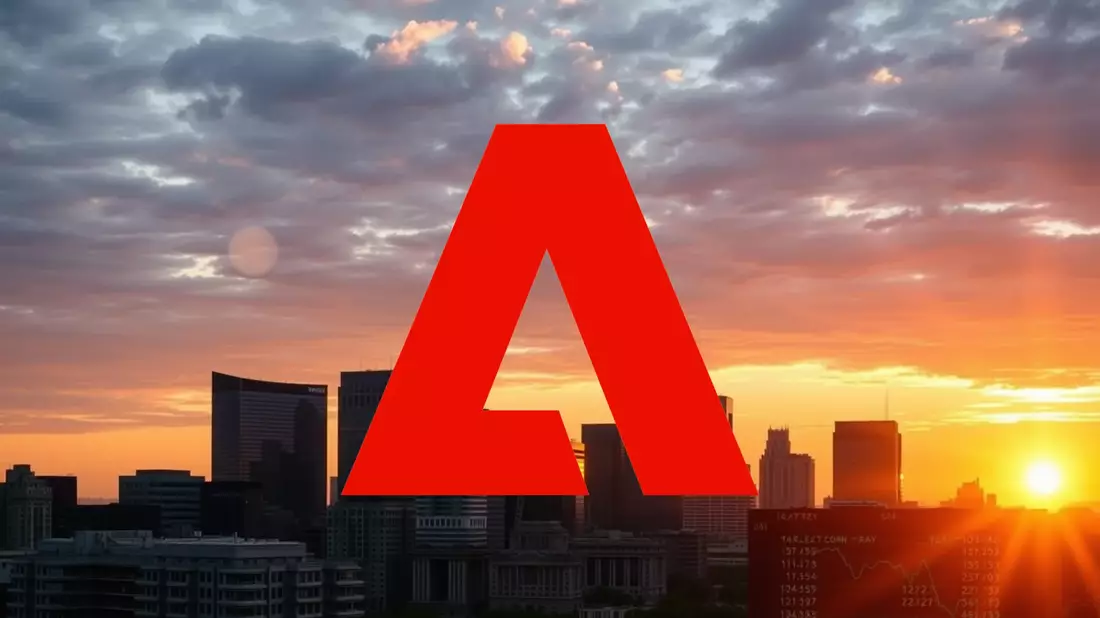 Adobe Shares Face Analyst Caution Amid Market Shift Illustration mit AI erstellt übermittelt durch boerse-global.de
