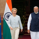 Wollen die Beziehungen zwischen der EU und Indien stärken: Premierminister Narendra Modi und EU-Kommissionschefin Ursula von der Leyen. - Foto: Manish Swarup/AP/dpa