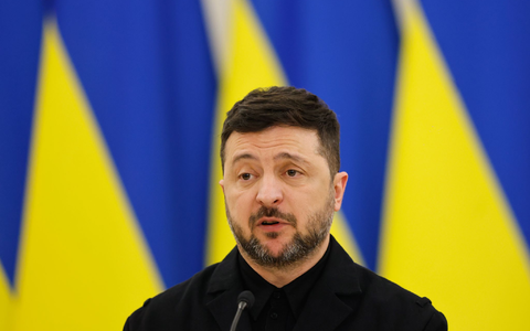 Der ukrainische Präsident Wolodymyr Selenskyj sieht eine EU-Mitgliedschaft für sein Land schon 2027 als wichtige Sicherheitsgarantie. (Archivbild) - Foto: Mindaugas Kulbis/AP/dpa