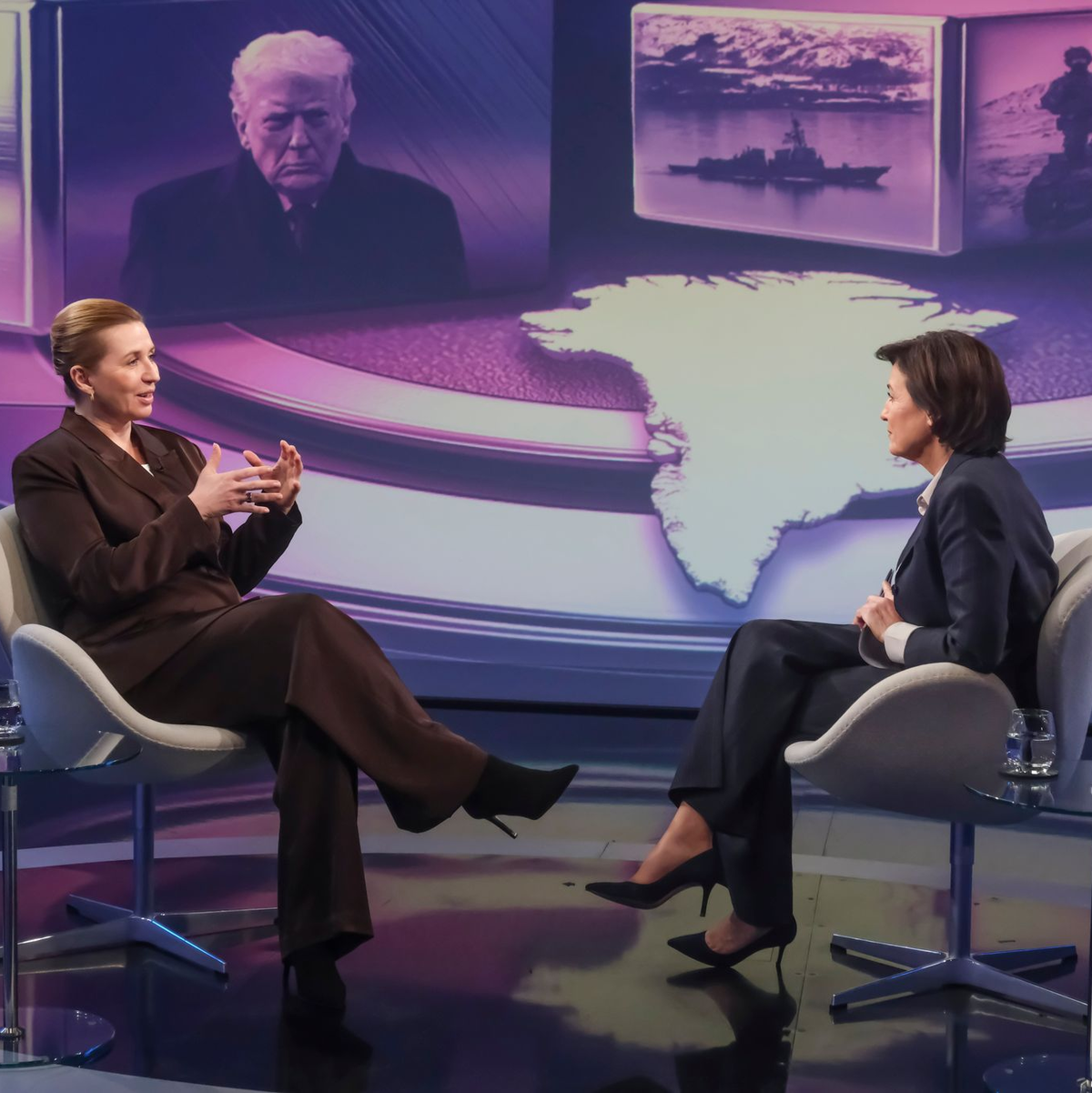 Trotzdem will die Dänin nach eigenen Worten alles tun, um zu einer Einigung mit den USA im Grönland-Konflikt zu kommen. - Foto: Oliver Ziebe/WDR/dpa