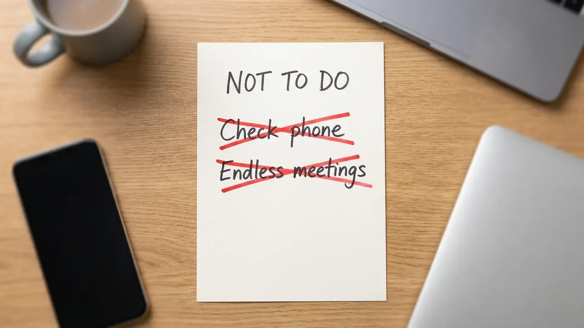 Not-To-Do-Liste: Der simple Trick für mehr Fokus - Foto: über boerse-global.de