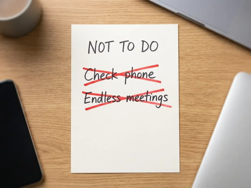 Not-To-Do-Liste: Der simple Trick für mehr Fokus - Foto: über boerse-global.de