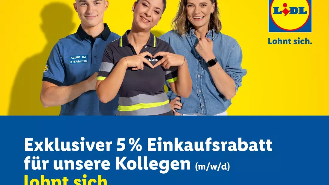 Lidl führt deutschlandweit Mitarbeiterrabatt ein / Lidl lohnt sich - für Mitarbeiter jetzt noch mehr - Bild: presseportal.de