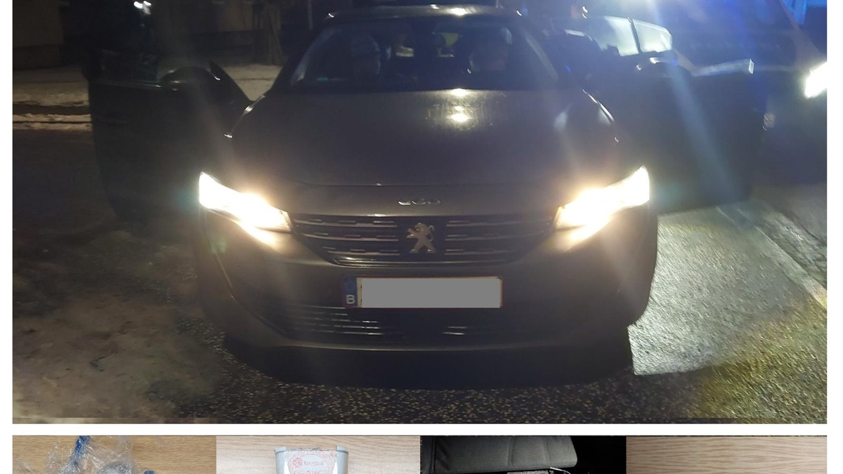 BPOLI LUD: Fahrzeug rast durch Grenzkontrolle: Haftbefehl, Drogen, Waffen und Bargeld sichergestellt - Foto: presseportal.de