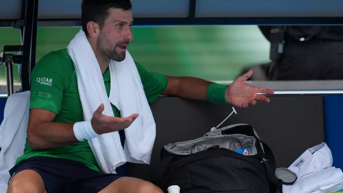 Novak Djokovic stand in Melbourne kurz vor dem Aus. - Bild: Asanka Brendon Ratnayake/AP/dpa