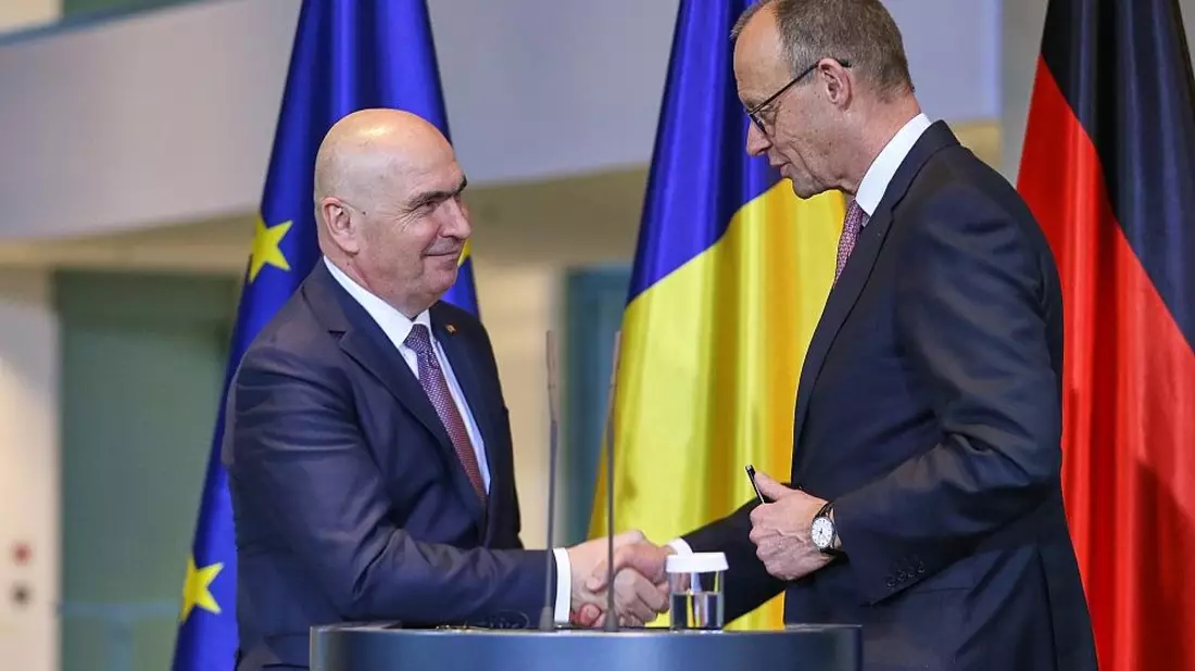 Ilie Bolojan und Friedrich Merz am 28.01.2026 - Bild: via dts Nachrichtenagentur