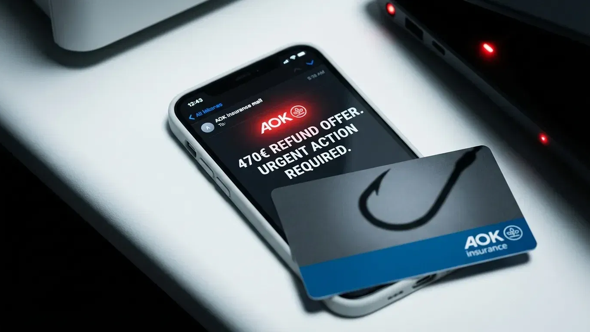 AOK warnt vor neuer Phishing-Welle mit Rückerstattungs-Versprechen - Foto: über boerse-global.de