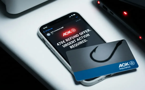 AOK warnt vor neuer Phishing-Welle mit Rückerstattungs-Versprechen - Foto: über boerse-global.de