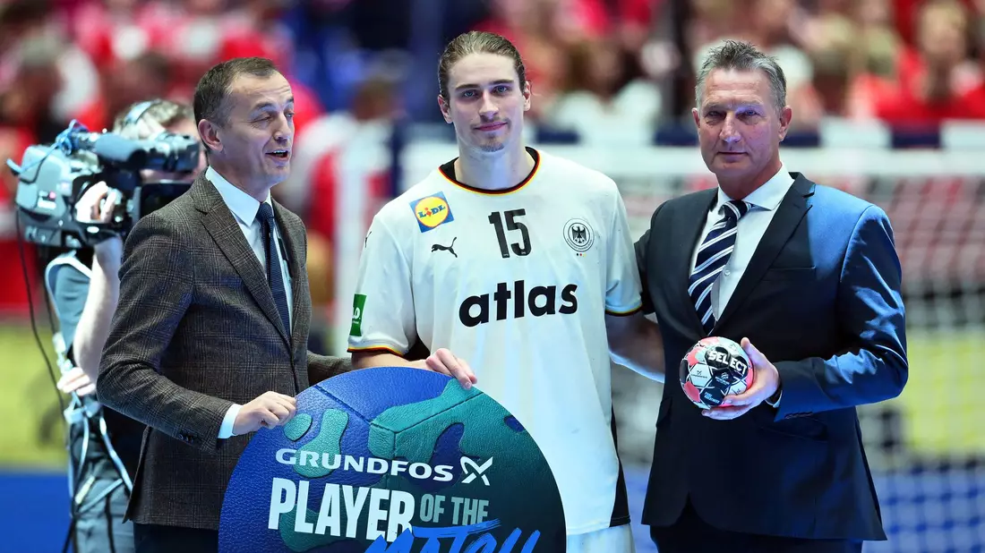 Spielmacher Juri Knorr will auch gegen Kroatien wieder in Bestform sein.  - Bild: Sina Schuldt/dpa